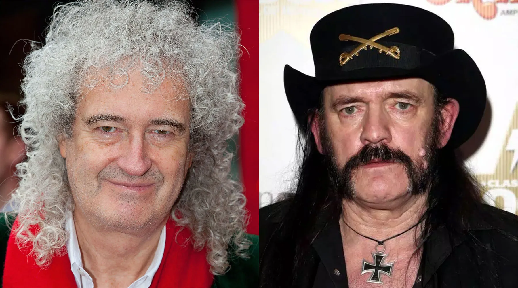 Brian May and Lemmy Kilmister