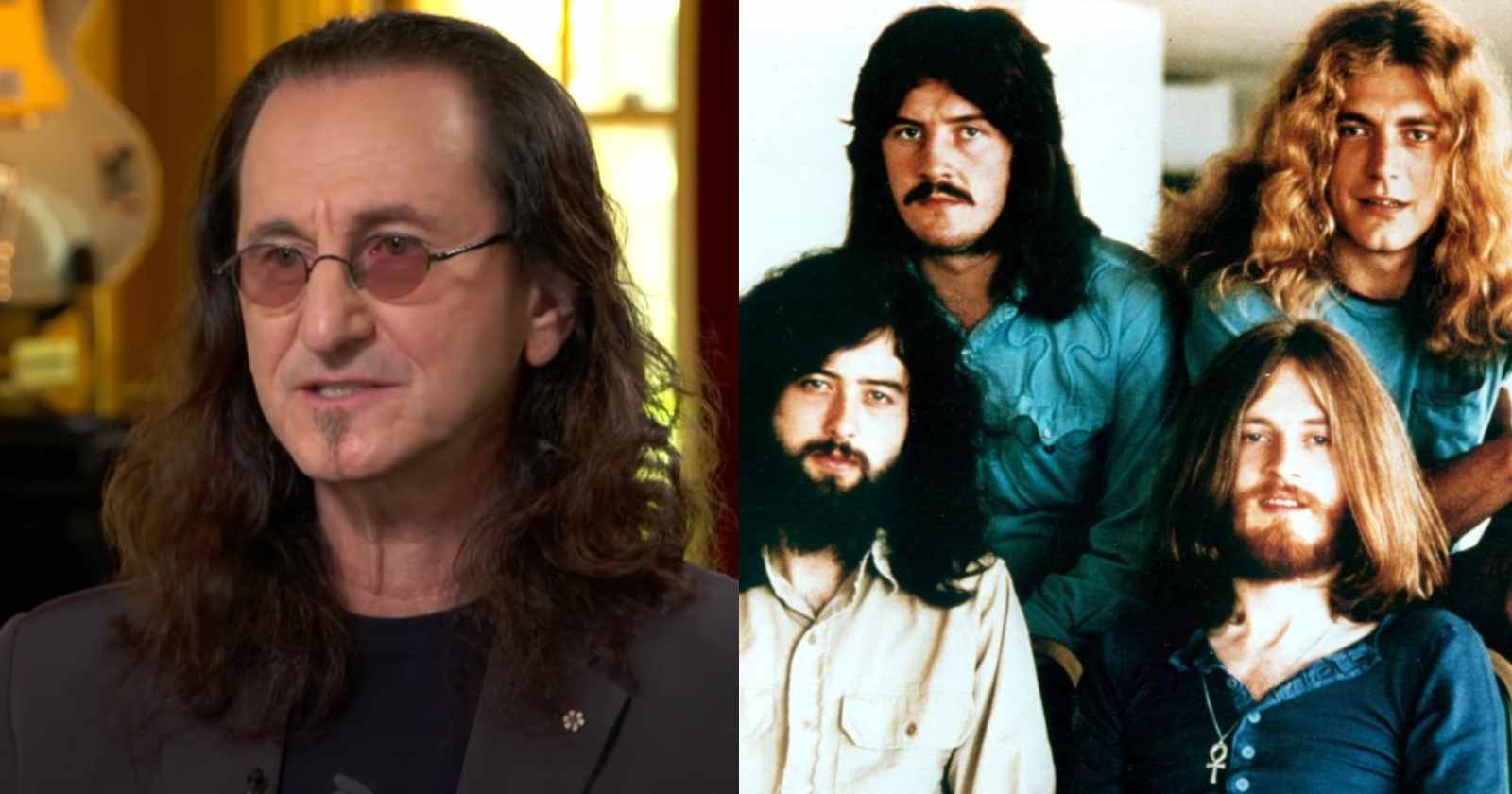 geddy lee and led zeppelin